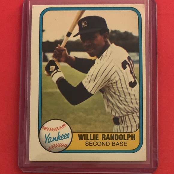 Fleer Other - Willie Randolph #109 1981 Fleer Baseball Trading Card